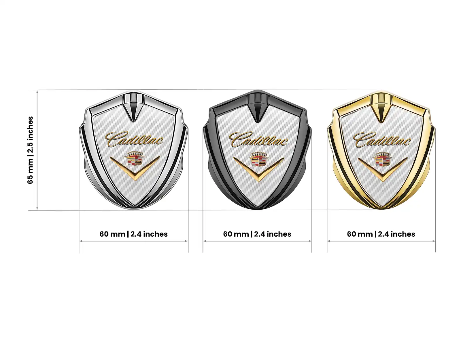Cadillac Emblem Fender Abzeichen Moderner Stil Universell